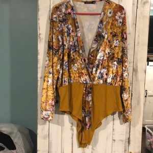 Yellow Body suit